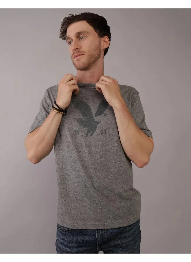 American Eagle Logo Graphic Crew Neck T-Shirt