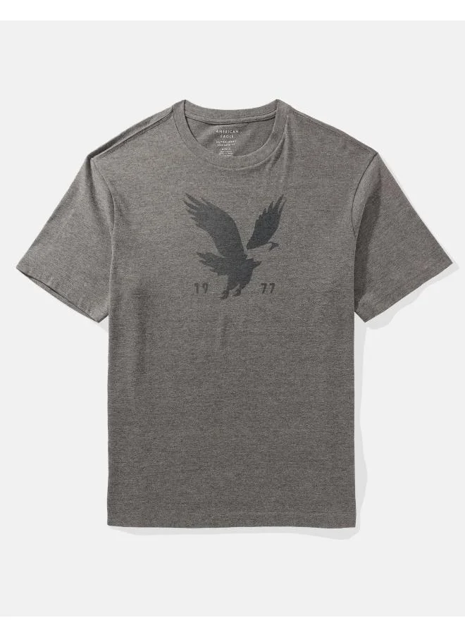 American Eagle Logo Graphic Crew Neck T-Shirt