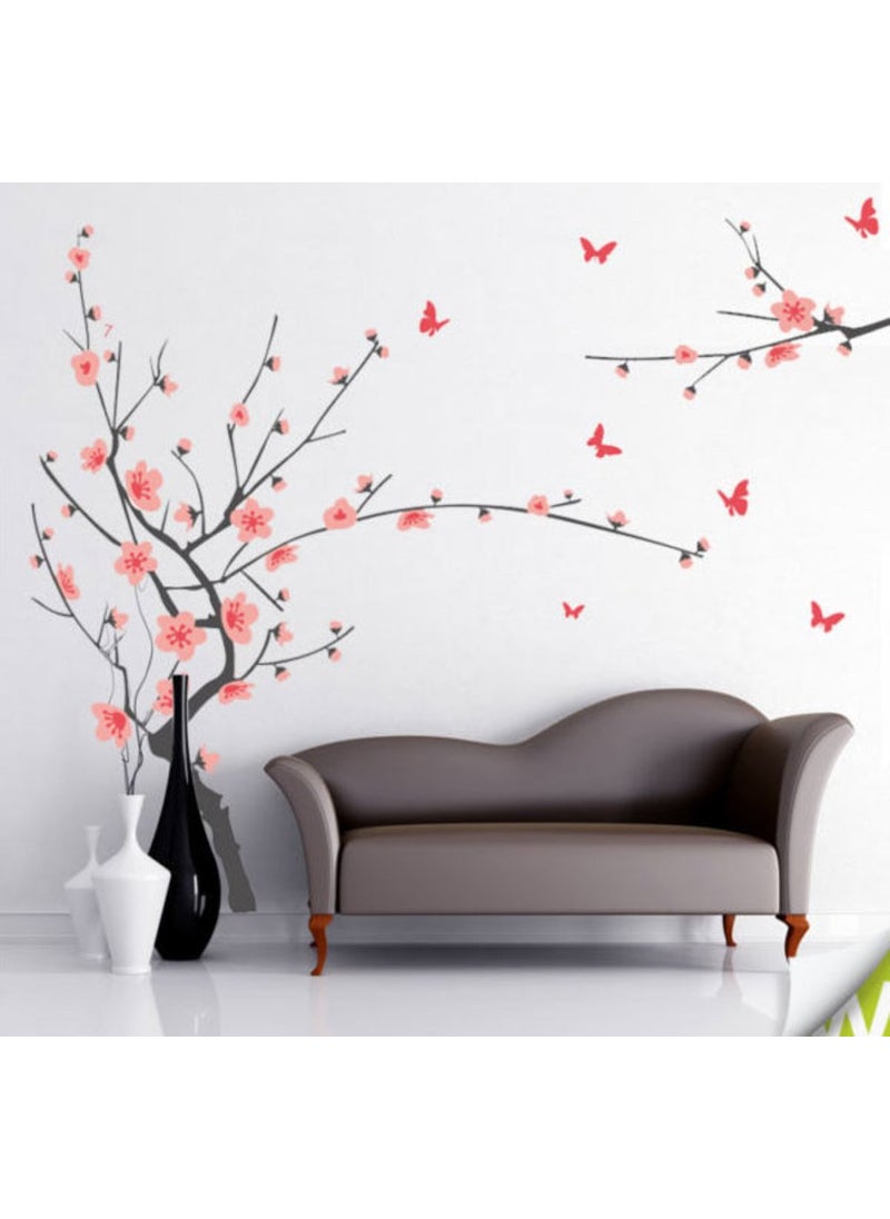Decals Design Decals Design 'Branch with Flowers' Wall Sticker (PVC Vinyl, 50 cm x 70 cm)  - Image 1