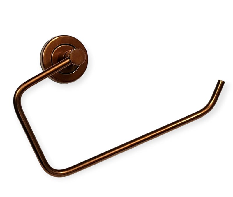 Nooks Stainless Steel Chrome Towel Rack for BathroomNapkin HolderNapkin Hanger C Cut Towel Ring Golden Stainless Steel Pack of 5
