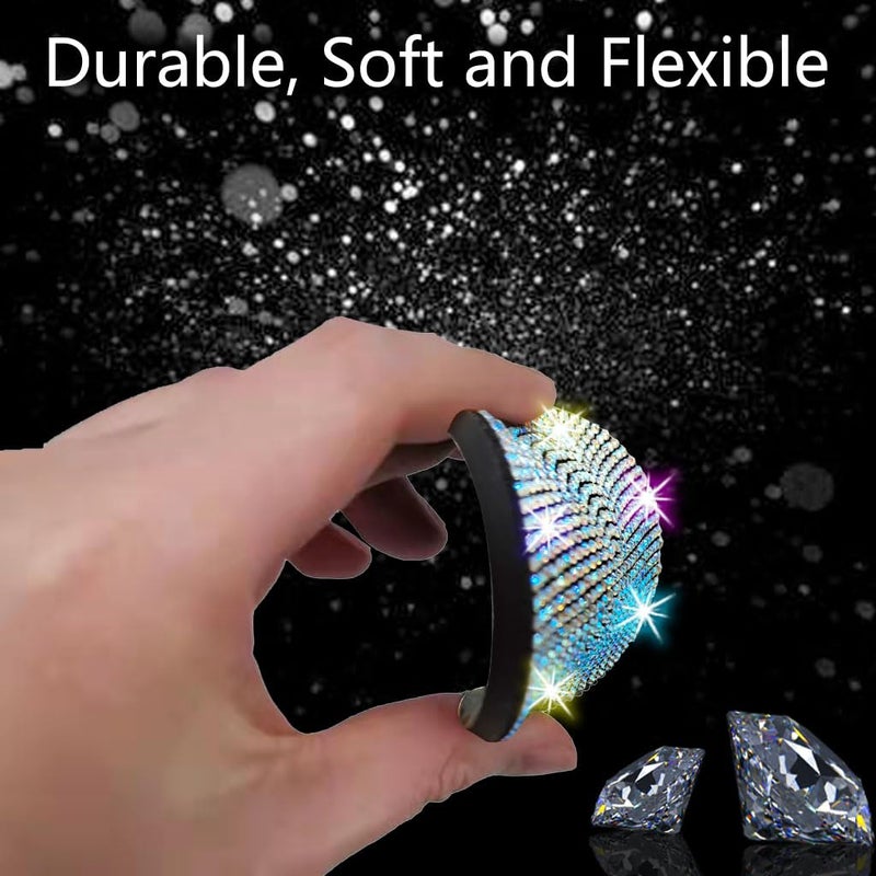 NBTEPEM 2pcs Bling Car Cup Holder Coaster, 2.75 inch Anti-Slip Shockproof Universal Fashion Car Coasters Insert Bling Crystal Rhinestone Automotive Interior Accessories for Women (2 pcs, Multicolor) - Image 5