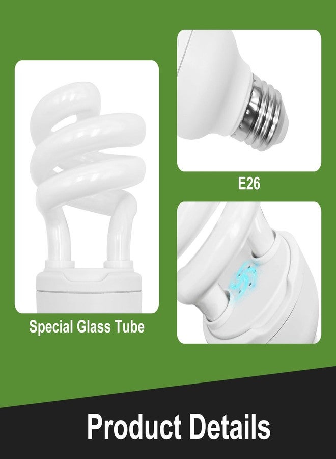 GREENPAW UVB Reptile Light, 5.0 15W UVA UVB Light for Reptiles, Spiral Compact Fluorescent UVB Bulb for Chameleons Tortoise Iguanas and Snakes - Image 4