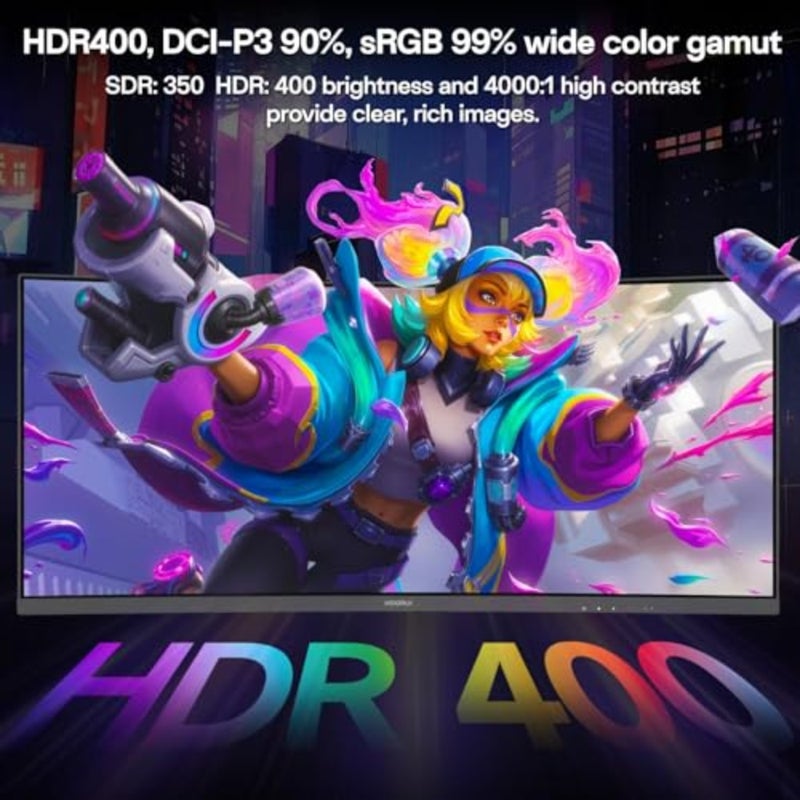 34 inch Gaming Monitor, 2 units, gamers and professionals, curved ultrawide VA panel, ultra-smooth 240Hz refresh rate with 1ms MPRT, black, HDR400 and Adaptive Sync support - Image 5