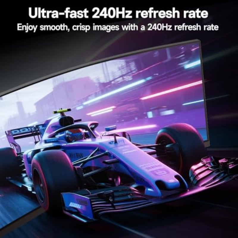 34 inch Gaming Monitor, 2 units, gamers and professionals, curved ultrawide VA panel, ultra-smooth 240Hz refresh rate with 1ms MPRT, black, HDR400 and Adaptive Sync support - Image 4