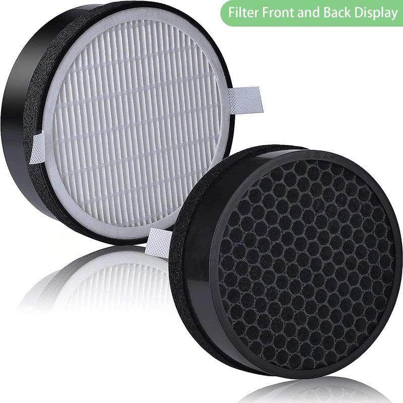 Laukowind Laukowind for LEVOIT LV-H132 Replacement Filters, Compatible with LV-H132 3-in-1 Nylon Pre-Filter, High-Efficiency Activated Carbon True Filters, Part LV- H132-RF, 4 Pack  - Image 2