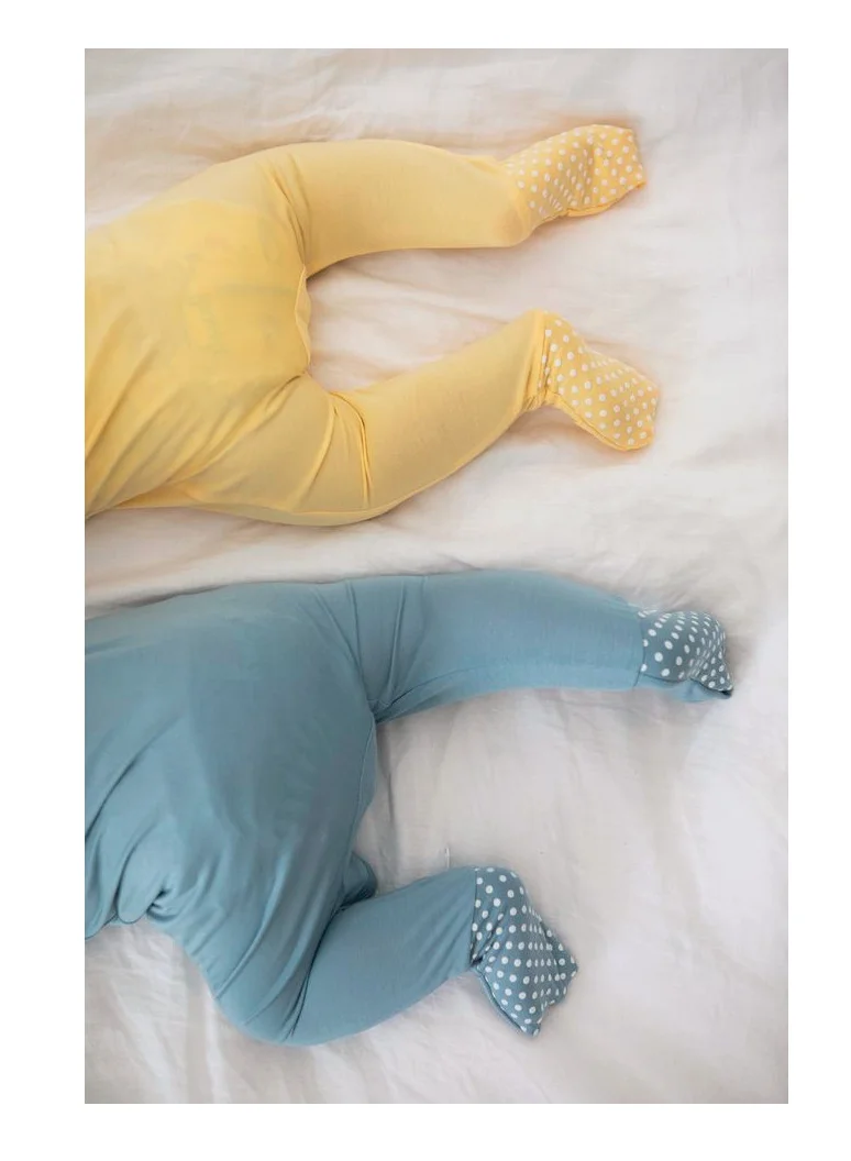 Anvi Baby Organic Zipper Romper- Celestial Blue 95% Bamboo 5% Spandex