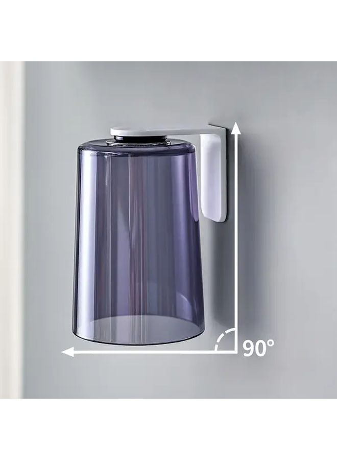Amber Magnetic Suction Cup Wall Mounted Transparent Toothbrush Holder - Image 3
