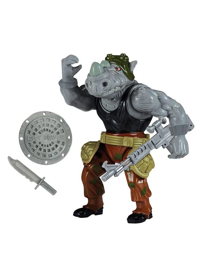 Teenage Mutant Ninja Turtles تنين نينجا مراهقين: شخصية روكستيدي الأساسية الكلاسيكية الأصلية 4 إنش  - Image 4
