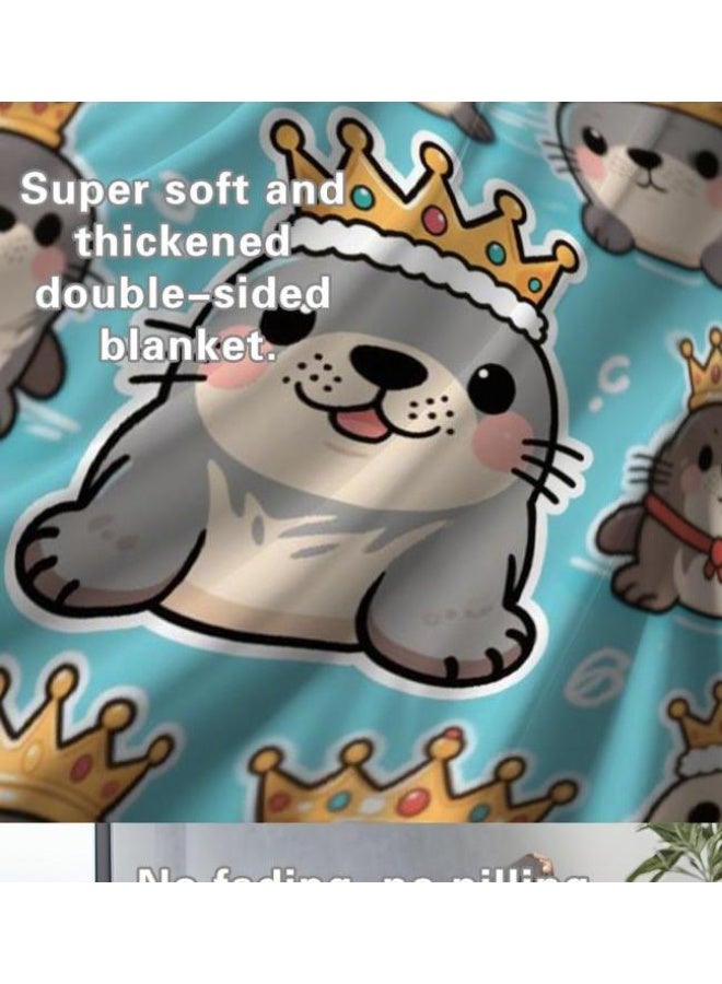 عام بطانية رقيقة من الفانيلا (حرارة ومريحة، ومناسبة للنوم واستخدام اللعبة والغبار والرمل) 150 سم * 200 سم - 470 - Image 5