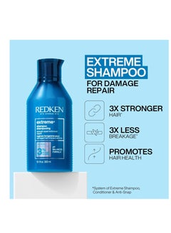 REDKEN Redken Extreme Shampoo | Prevents Hair Breakage & Repair for Damaged Hair | Strengthen and Fortify Hair | Infused With Proteins | For Weak, Brittle Hair  - Image 3