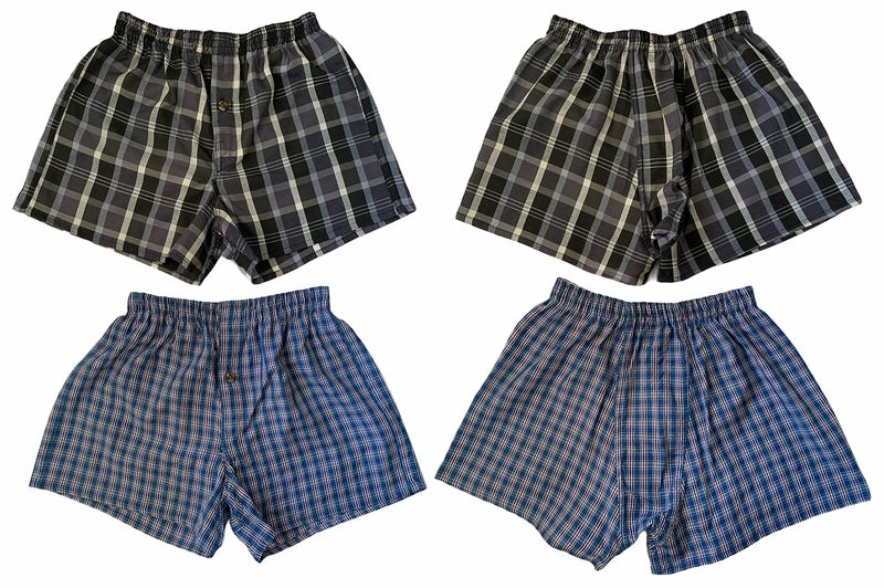 ToBeInStyle Boys' Pack of 3 or 6 Cotton-Blend Tartan Patterned Boxer Shorts - 3 Pack: Assorted - X-Large - Image 2