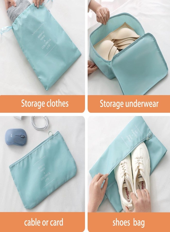 YEEYAA Packing Cubes for Travel - 8 Set Luggage Organizer Bags for Family, Mesh Breathable Travel Essentials Bags Set Durable Travel Packing Cubes for Suitcases - Image 5