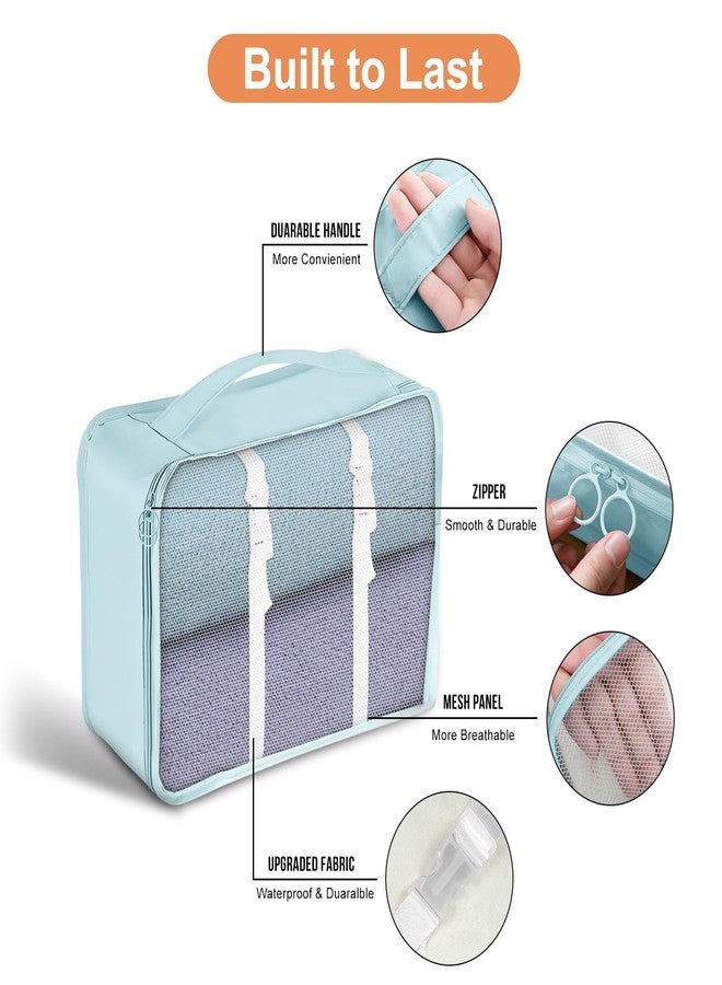 YEEYAA Packing Cubes for Travel - 8 Set Luggage Organizer Bags for Family, Mesh Breathable Travel Essentials Bags Set Durable Travel Packing Cubes for Suitcases - Image 4