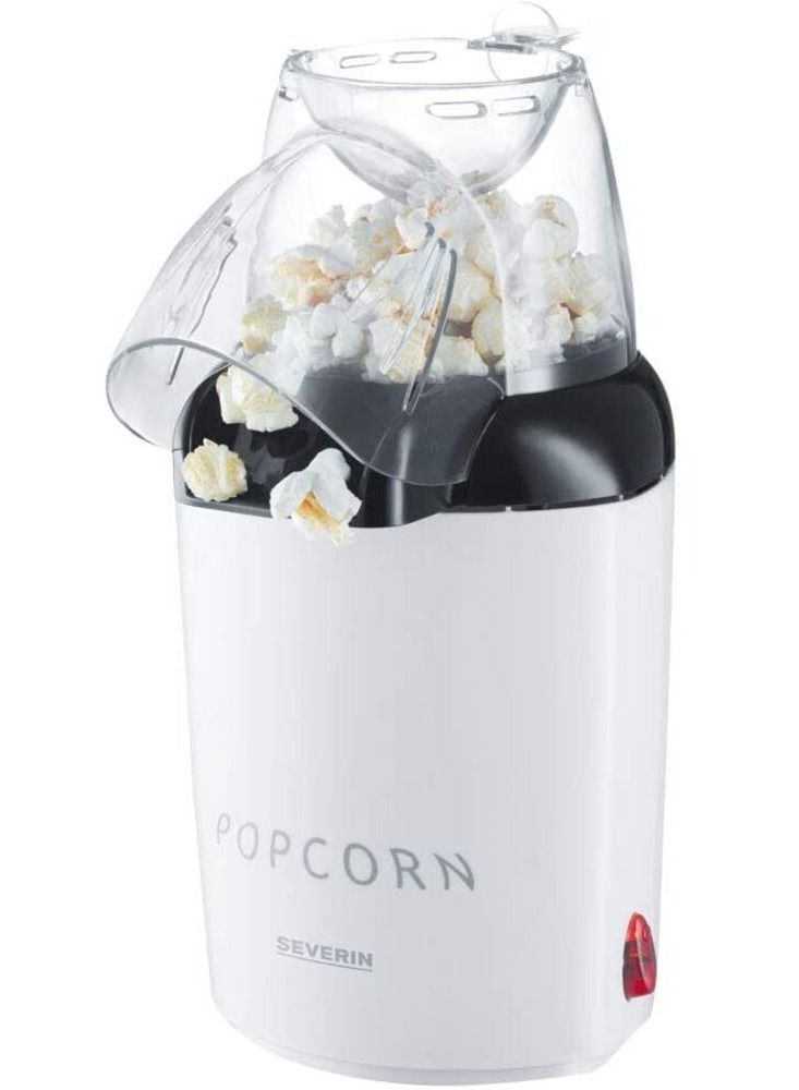 Popcorn preparation machine 1200w pc 3751 white/black/clear