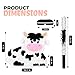 Birchio Milk Cow Pinatas Bundle with a Blindfold and a Bat 16 x 13 x 4 Inches Perfect for kids Birthday Parties Mexican Theme Parties Decorations - Image 4