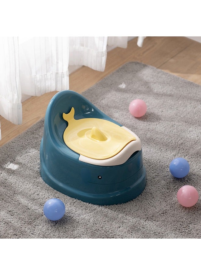 Baby Toilet Potty, Kids Potty Training Toilet Seat, Whale -Themed Carry Potty for Kids with Removable Urinal Pot, Potty Chair for Boys and Girls Ages 1-6, Non Slip and Stable(Blue) - Image 2
