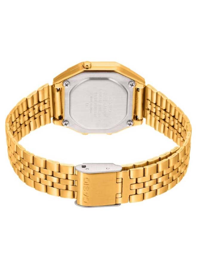 CASIO Women Stainless Steel Digital Wrist Watch LA680WGA-4CDF - 45 mm - Gold - Image 2
