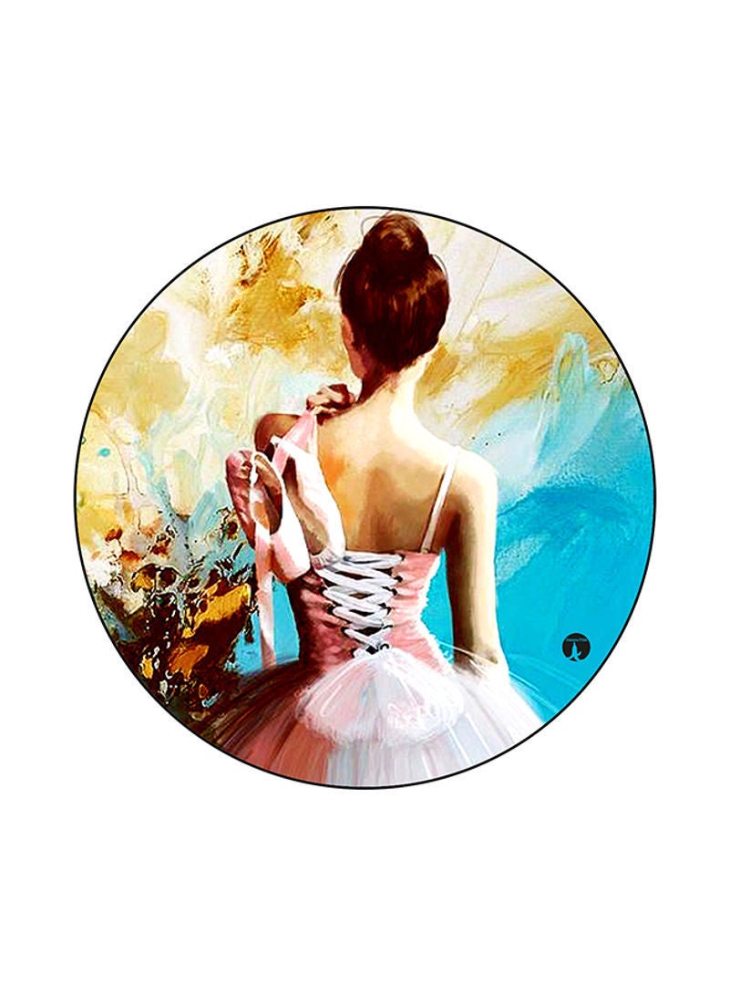 A Girl Printed Mouse Pad Multicolour