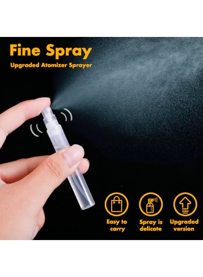Chiallco Mini Perfume Sample Bottles 10 Pack 5 ml Plastic Small Perfume Spray Bottle Fine Mist Portable Perfume Travel Refillable Bottle 2025 Upgraded atomizer sprayer for perfume Clear - Image 3