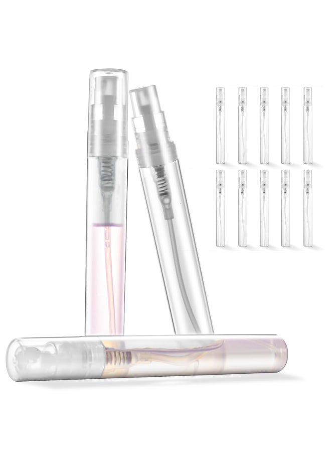 Chiallco Mini Perfume Sample Bottles 10 Pack 5 ml Plastic Small Perfume Spray Bottle Fine Mist Portable Perfume Travel Refillable Bottle 2025 Upgraded atomizer sprayer for perfume Clear - Image 2