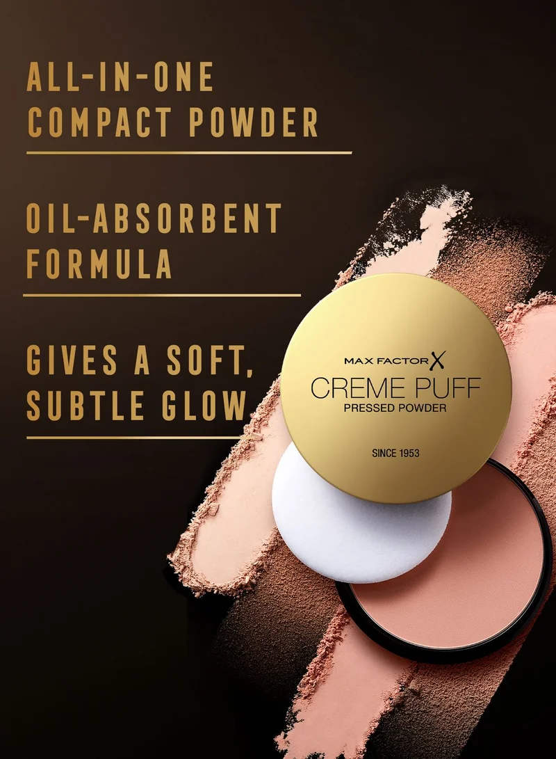 Max Factor Creme Puff Pressed Compact Powder - 042 Deep Beige, 14 g