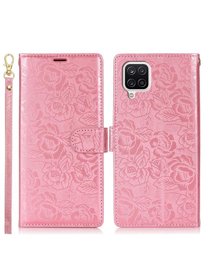 اس-توب جراب هاتف جلدي مطبوع عليه زهور الفاوانيا لهاتف Samsung Galaxy A42 5G - Image 2