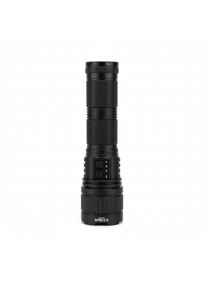 كوبا مصباح يدوي قوي قابل لإعادة الشحن من سبائك الألومنيوم COBA CB-G400 - 300 واط LED، مدى طويل يصل إلى 3000 متر، مزود ببطارية شحن - Image 3