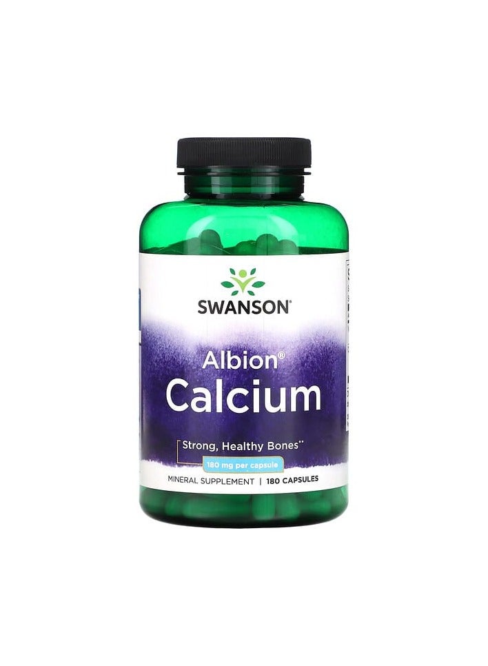 SWANSON Albion, Calcium, 180 mg, 180 Capsules