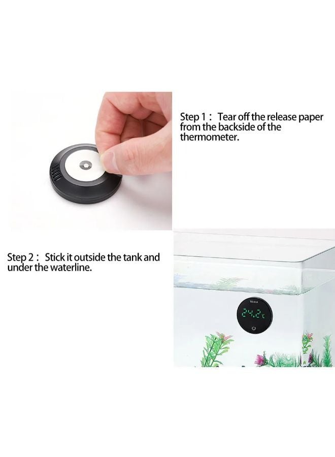 ميزان حرارة رقمي قابل لإعادة الشحن من بي آند كيه لحوض السمك -9.9 إلى 50 درجة مئوية - Image 3