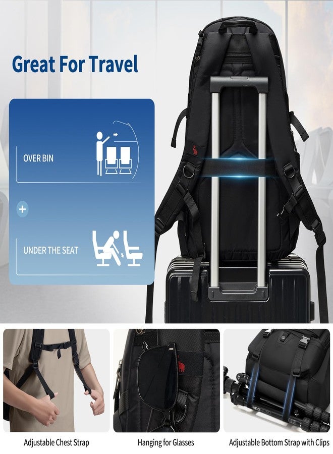 OIWAS 18 Inch Laptop Backpack, Travel Laptop Backpack with Shoe Compartment, Carry On Backpack Flight Approved, Business Casual Daypack for College, Business Trip - Image 5