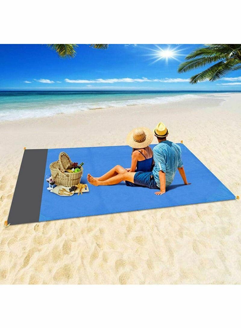 BLOOMING TIME Waterproof Pocket Beach Blanket Folding Camping Mat Mattress Portable Lightweight Mat Outdoor Picnic Mat Sand Beach Mat 