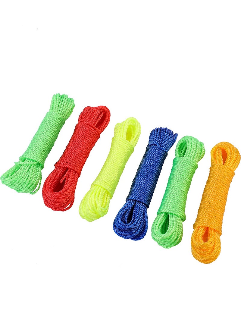 BMB tools Set Rope 6 Pieces 2.5mmx10m | Multi-Purpose | General-Purpose Utility Rope | Polypropylene Rope | High Strength All Purpose Braided Utility Flag Line - Image 1