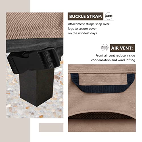 ULTCOVER Waterproof Vertical Electric Smoker Cover 30 inch for Most Square Gas Propane BBQ Smokers Size Upto 19W x 17D x 35H inch - Image 4
