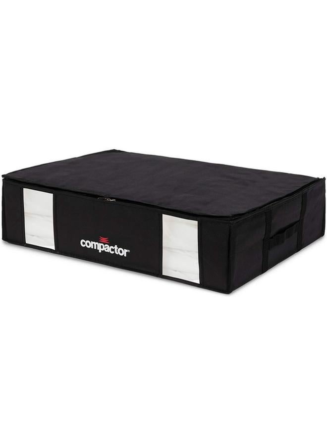 COMPACTOR SpSaving Semi Rigid Under Bed Vacuum Storage Box Black and Clear 145 Liter  - Image 3
