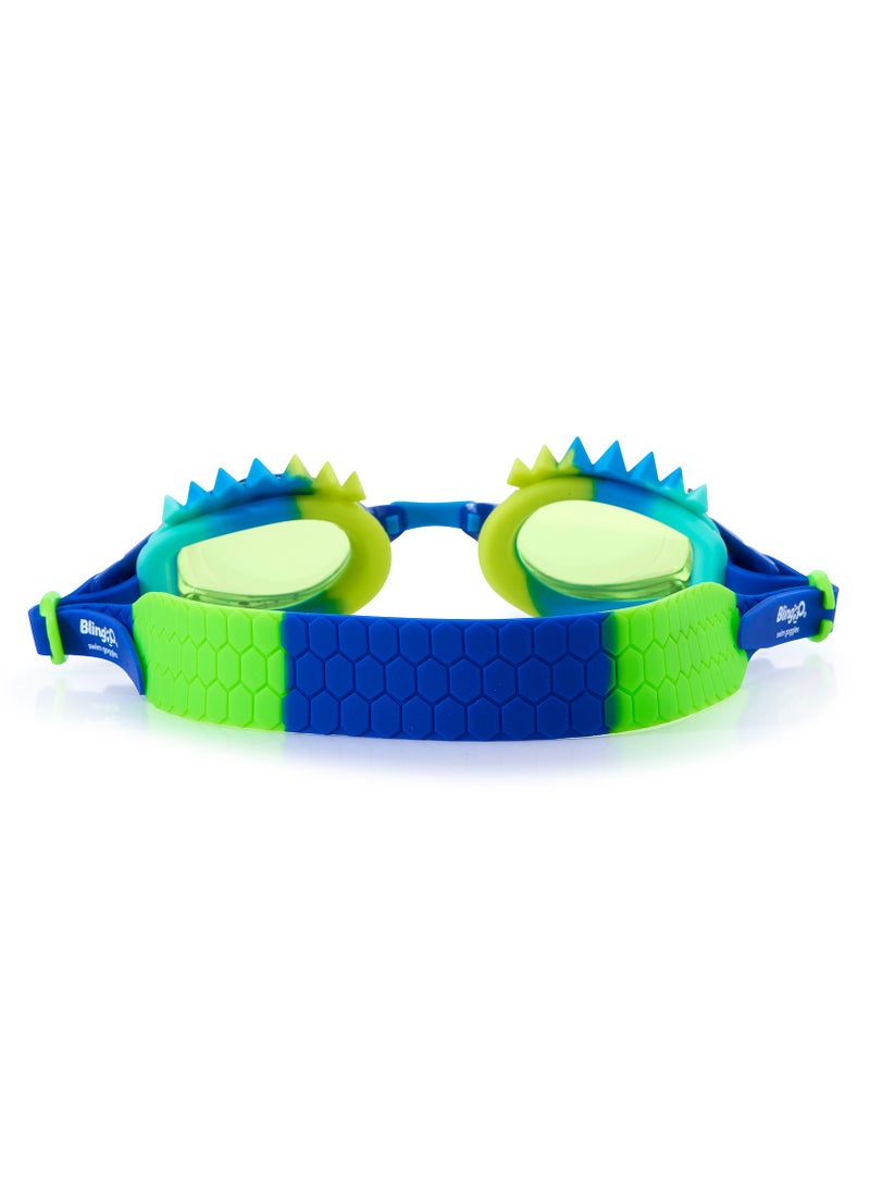 بلينج2O Bling2o Green Strange Things Anti Fog, No Leak, Non Slip and UV Protection Kids' Swim Goggles - Image 1