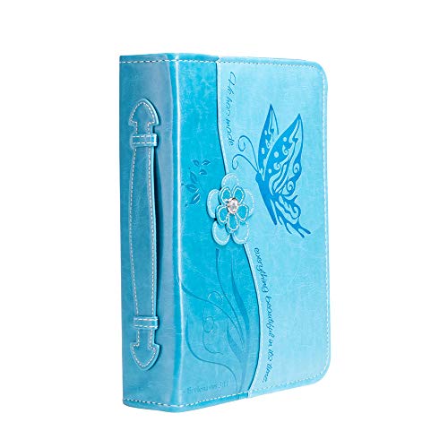 Divinity Boutique Teal Blue Butterfly (XL) Bible Cover - Image 1