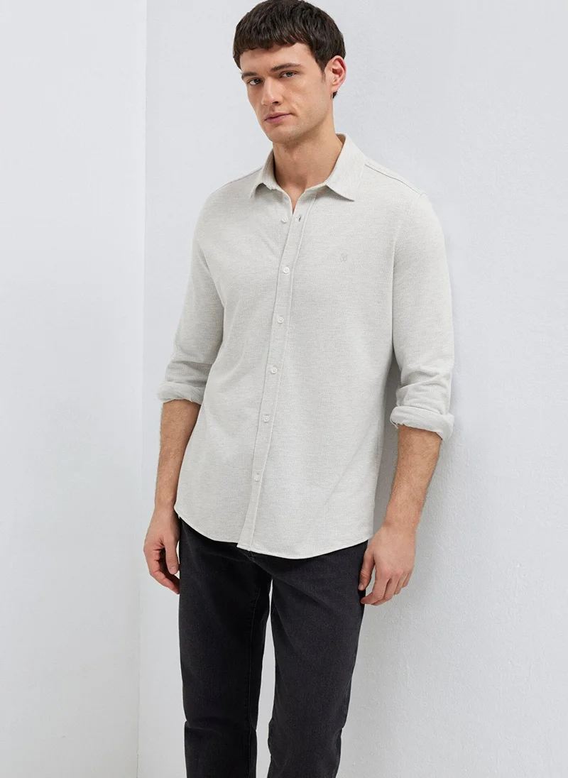 Mavi Solid Regular Fit Shirt