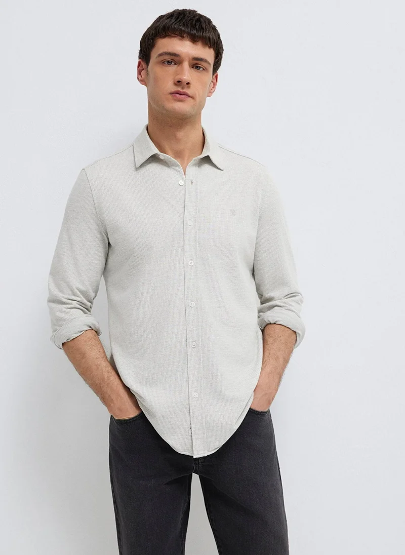 Mavi Solid Regular Fit Shirt