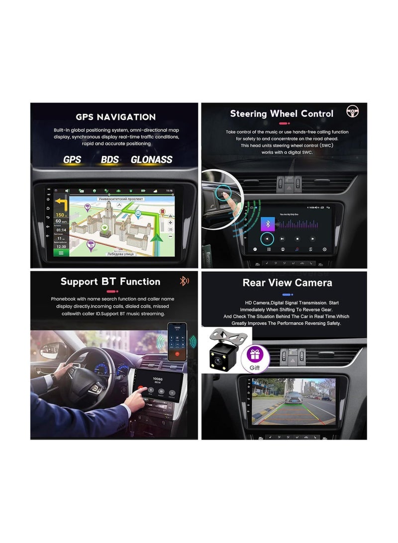 SHEZA STAR Android Car Stereo for Nissan Juke 2010-2014 Infiniti ESQ 2012-2017 2GB RAM 32GB ROM 9 Inch Support Apple Carplay, MirrorLink WiFi BT, DSP IPS Touch Screen with AHD Camera Included - Image 4