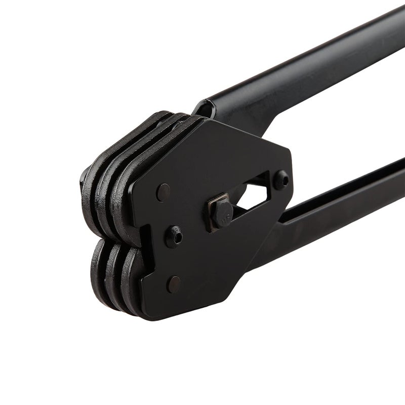 Gresdent Strapping Sealer for Both Poly & Polyester Strap, Strength Saving Heavy Duty Manual Banding Tool for 1/2" - 3/4" Width Plastic Strap, 20" Long Handle (Black) - Image 5