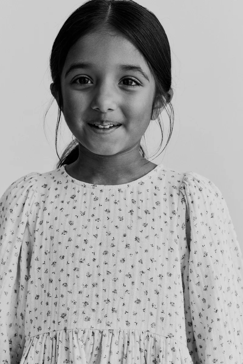 H&M Cotton muslin dress