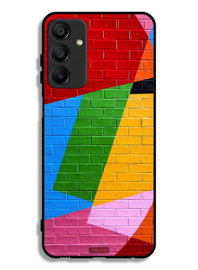 Tolwak Samsung Galaxy A15 4G Protective Case Cover Colorful Wall Painting - Image 1