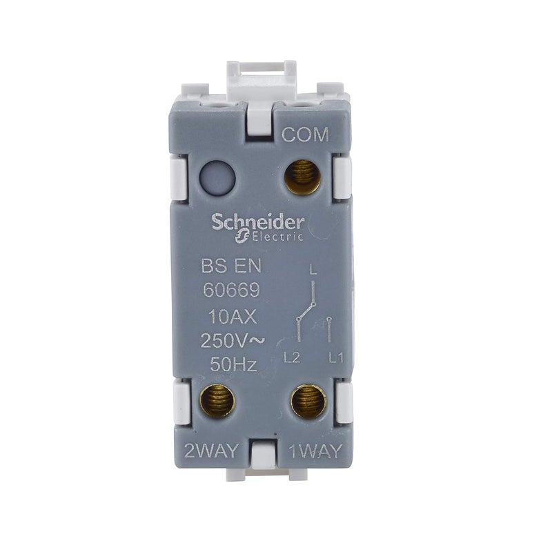 Schneider Electric 2-Way Switch Module, 1 Gang, White - Image 4