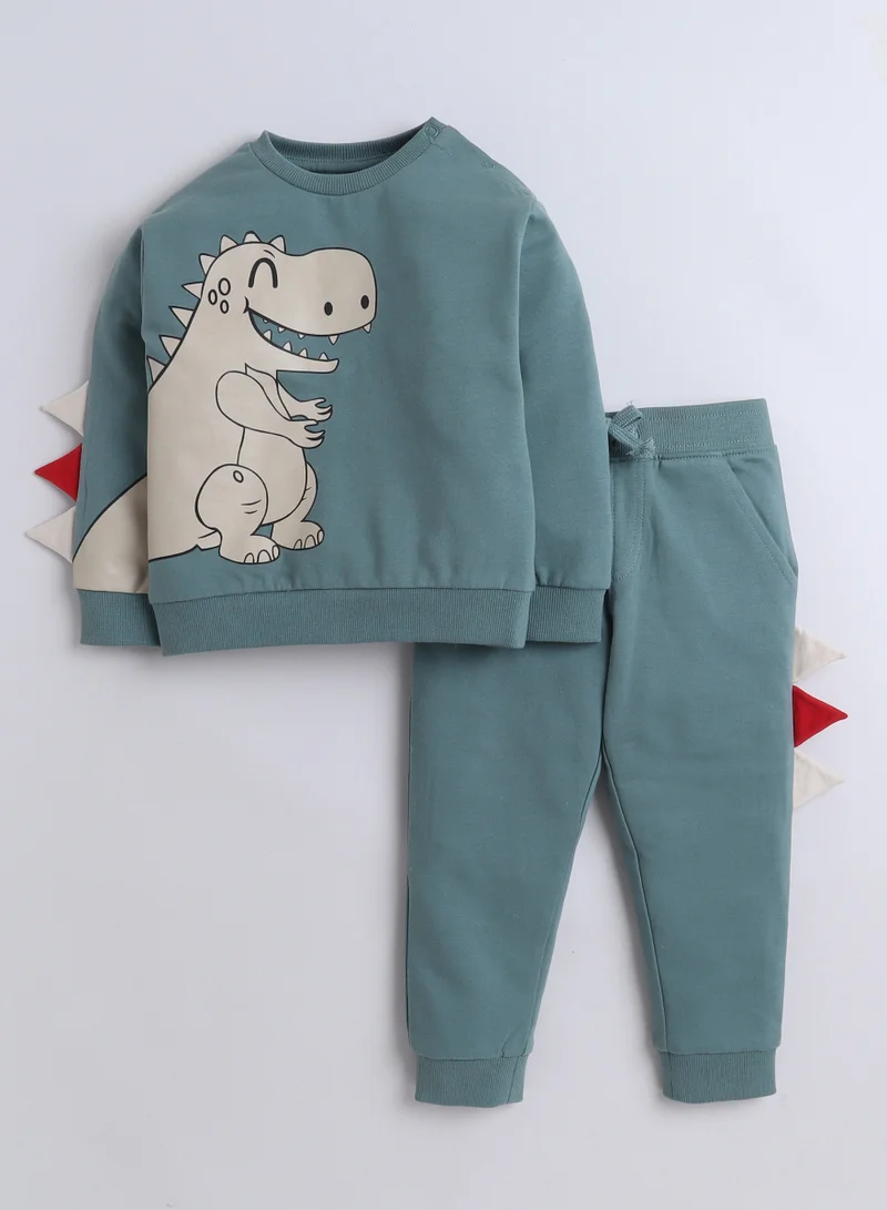 victor and jane Boys 2-Piece Sweatshirt and Jogger Set(6mo - 3Yrs ) Green