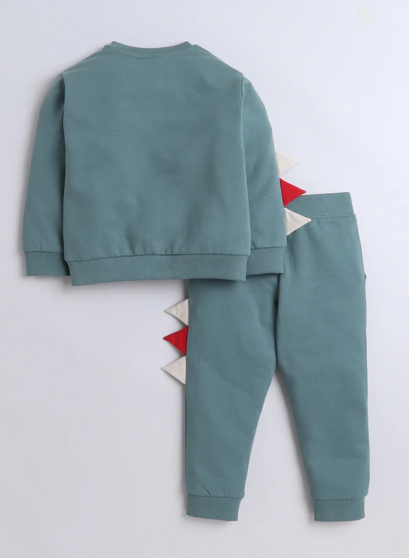 victor and jane Boys 2-Piece Sweatshirt and Jogger Set(6mo - 3Yrs ) Green