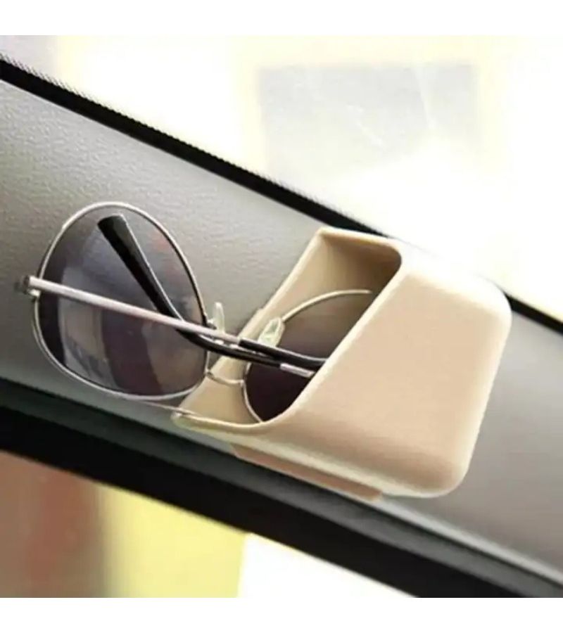 Black Car Pillar Storage Box Organizer for Phone Glasses Cigarette IC Card - Image 1