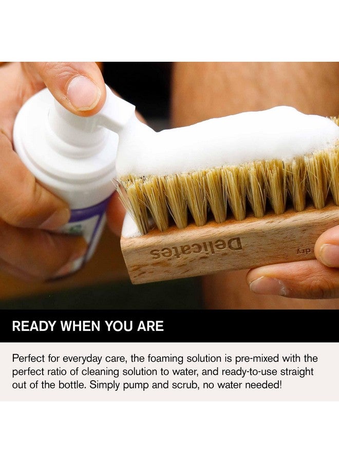 Jason Markk Jason Markk Quick Clean Kit, Shoe Cleaner, 2-Piece Set, Ready-To-Use Foam & Delicates Brush, Sneaker Care, Ideal for Footwear, Safe for Leather, Suede, Nubuck, Cotton, Knits, 4oz - Image 3