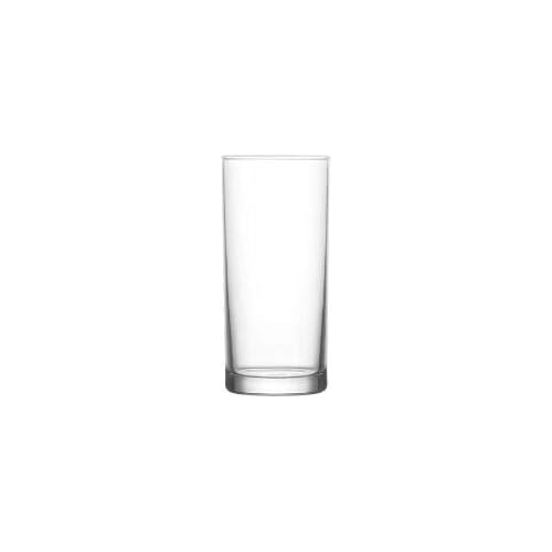 LAV Clear 10 Ounce Classic Highball Drinking Glasses  Liberty Collection  Thick and Durable  Heavy Base  Dishwasher Safe  For Water Juice Soda or Cocktails  Set of 6 Clear Glass Tumblers