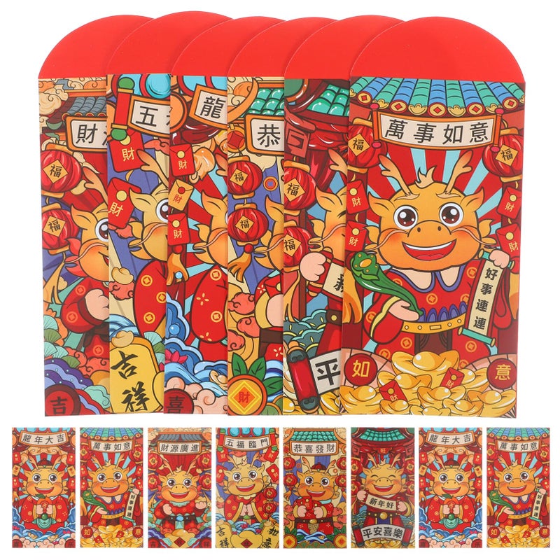Traditional Chinese Red Money Envelopes 24pcs As Shown 3 For Birthdays And Celebrations - Image 2