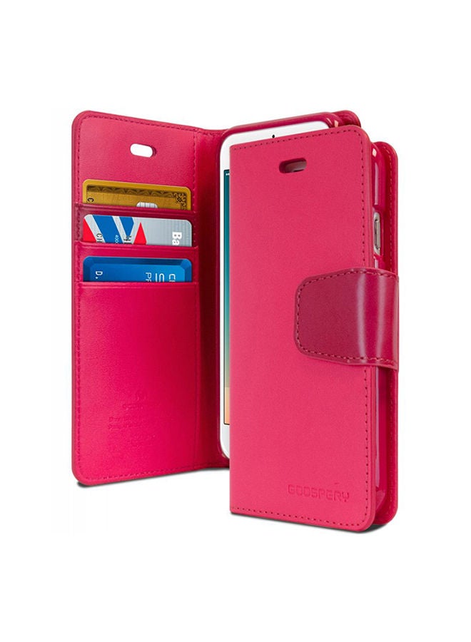 NIBEMINENT Leather Protective Case Cover For iPhone 6/6s Fuchsia - Image 1